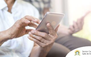 Home care assistance technology in use.