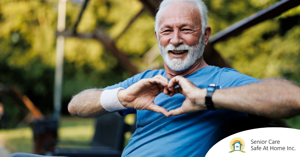 A senior stays active during men’s health month benefitting from senior health at home.